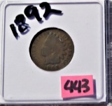 1892 Indian Head Cent