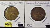 1901 Phelps Tractor Coin, 1902 Oldsmobile Curved-Dash