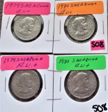(2) 1979-S, (2) 1980 Sacagawea Dollars