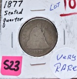 1877 Seated Quarter