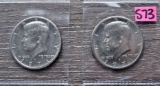 (2) 1971-D Kennedy Half Dollars