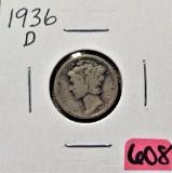 1936-D Mercury Dime