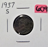 1937-S Mercury Dime