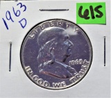 1963-D Franklin Half