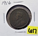 1916 Canadian Large Cent