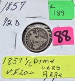 1857 Seated Half Dime