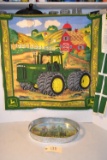 JD wall hanging and serving tray