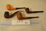 4 vintage pipes