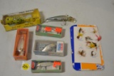 6 fishing lures & fly hooks
