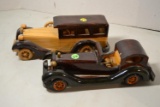 2 Heritage Mint wood cars