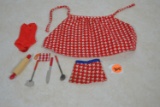 vintage Barbie BBQ outfit & accessories