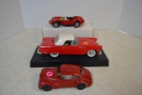 2 diecast vehicles & 1 aluminum Silk Toys car
