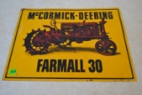 Metal McCormick-Deering Farmall 30 sign