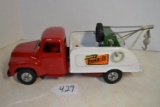 Buddy L metal tow truck