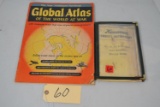 1943 Global Atlas of the World At War & Kewaner Owners Instruction #50,60 & 70s series