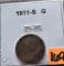 1911-S Lincoln Cent