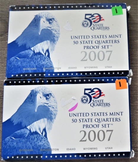 (2) 2007 State Quarter Sets