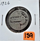 1926 Standing Quarter Dollar