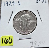 1929-S Standing Quarter Dollar