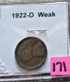 1922-D Lincoln Weak Cent