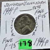 1944-P 35% Silver Nickel