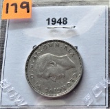 1948 1 Shilling Silver