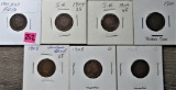 (7) Indian Head Cents