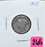 1917 Mercury Dime