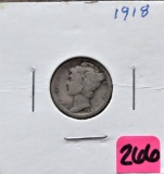 1918 Mercury Dime