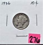 1936 Mercury Dime