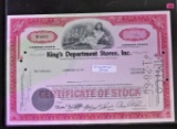 1964 Collection Shares Certificate