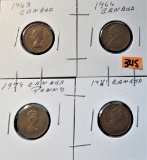 (4) Canadian Cents