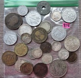 Bag of France & England Coins