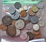 Bag of Philippines and Australia Coins