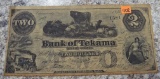 $2 Bank of TekamahCOMMEMORATIVE Bill