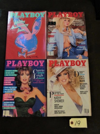 Playboy Jan, June, July, Sep 86
