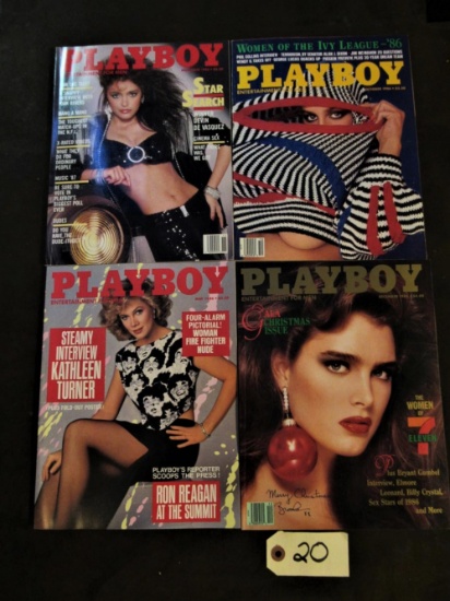 Playboy Oct, Nov, Dec, May 86