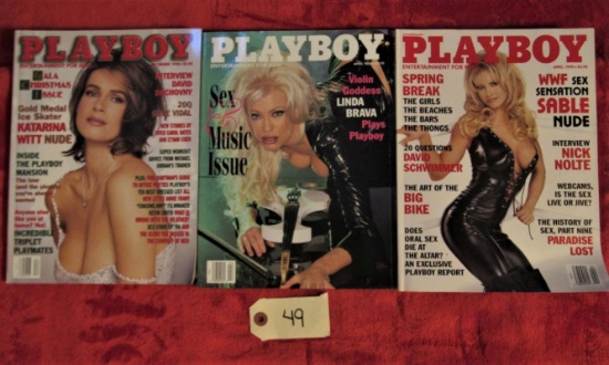 Playboy Dec, Apr 98, Apr 99 (Sable)