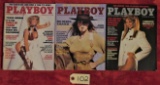 Playboy Feb 85, July 84 (Bo Derek) Nov 84(Christie Brinkley)
