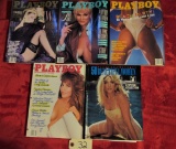 Playboy Oct, Mar, July 87, Mar 88, 50 Beautiful Women