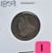 1859 Seated Quarter Dollar