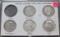 5 Coin United States Type Half Dollars