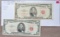 (2) $5 United States Notes- Red Seal