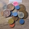 Bag of Foreign Coins/Tokens