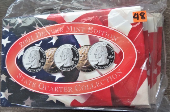 (4) 2001 State Quarter Collection Sets