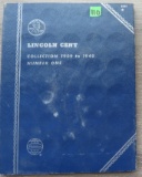 Lincoln Cent Collection Book 1909-1940 Number 1