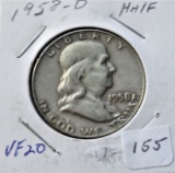 1958-D Franklin Half