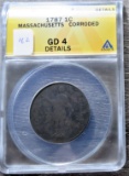 1 Cent 1787 G4 Massachusetts