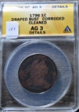 1796 Large Cent AG3 Draped Bust