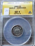 1869 Shield Nickel